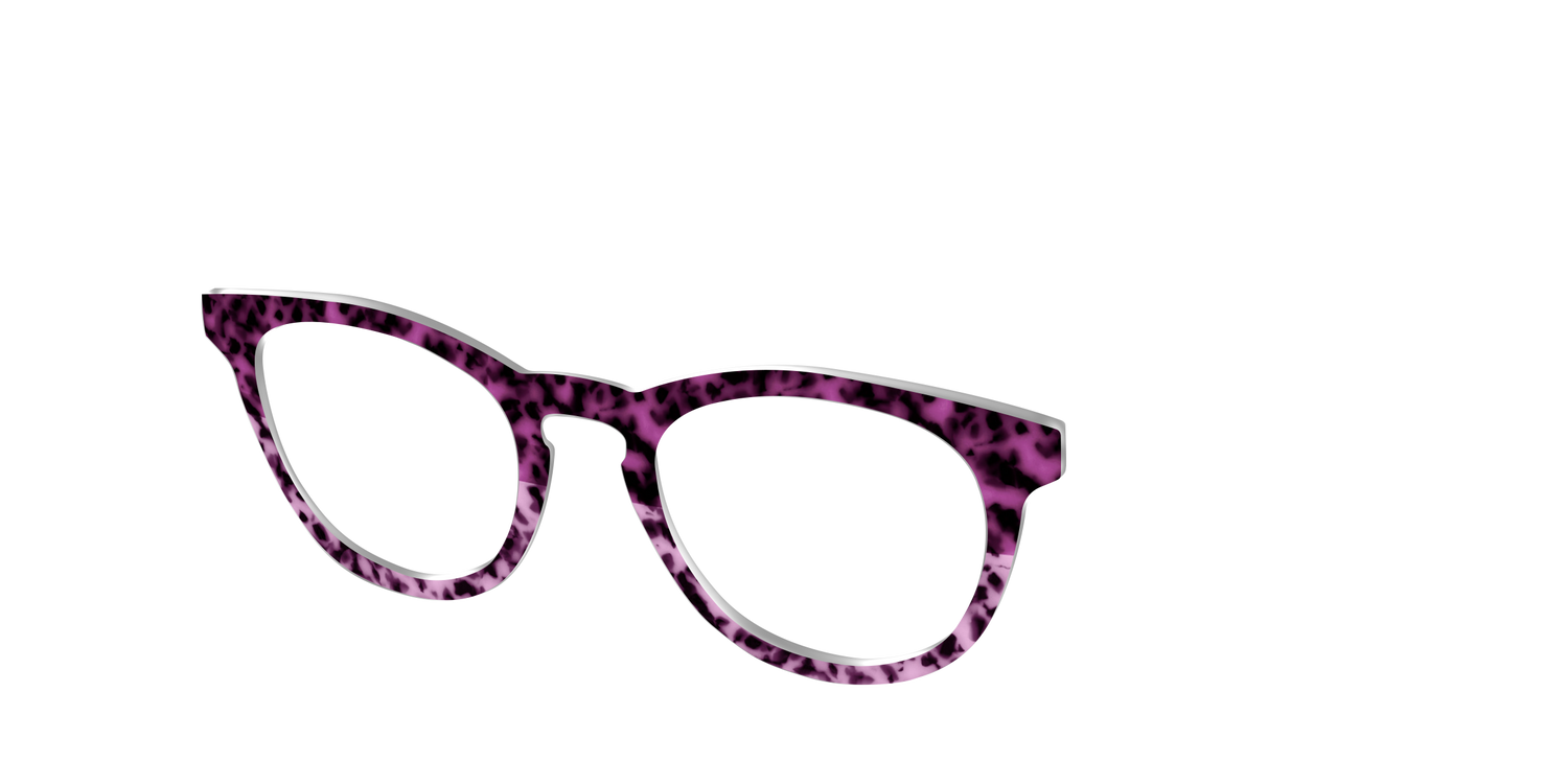 The Huckleberry Tortoise Split - Angle Top Image - Pair Eyewear