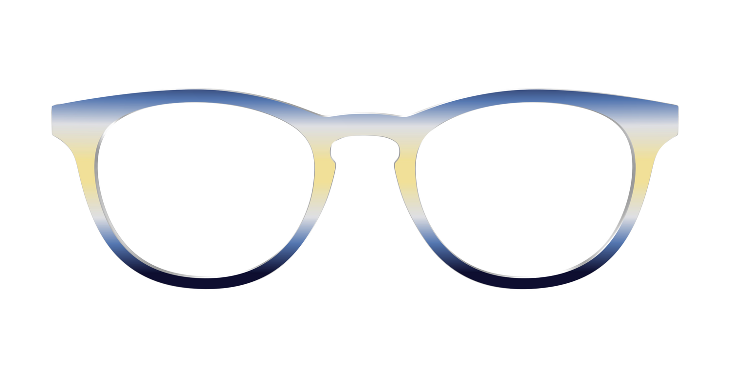 The Indigo to Honeysuckle Gradient - Front Top Image - Pair Eyewear