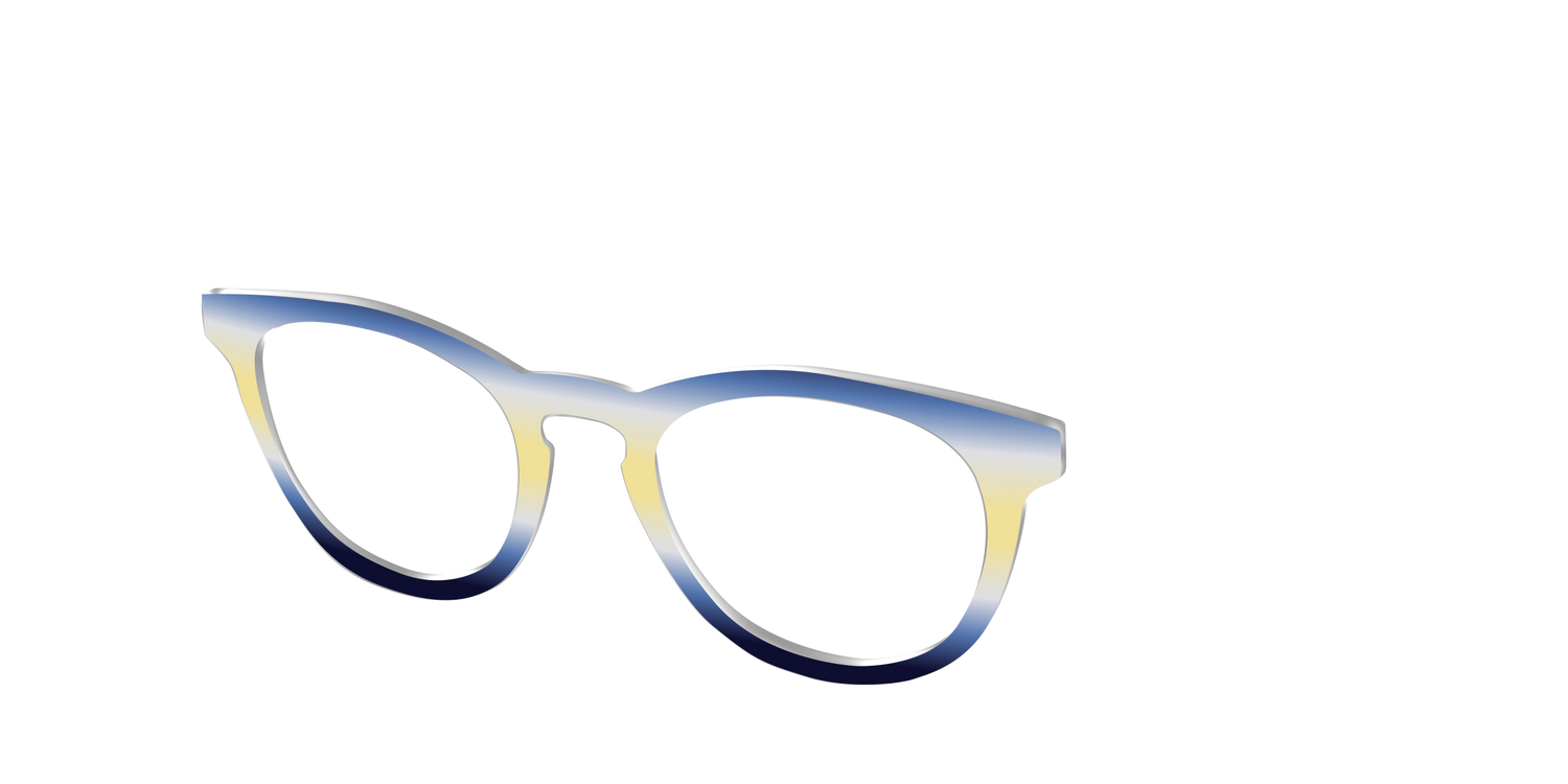 The Indigo to Honeysuckle Gradient - Angle Top Image - Pair Eyewear