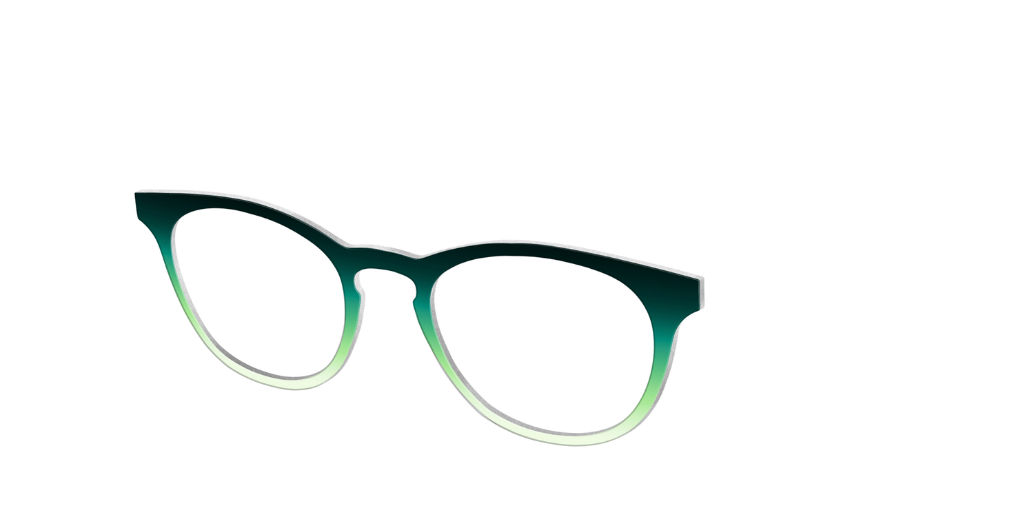 The Jade to Chartreuse Gradient - Angle Top Image - Pair Eyewear