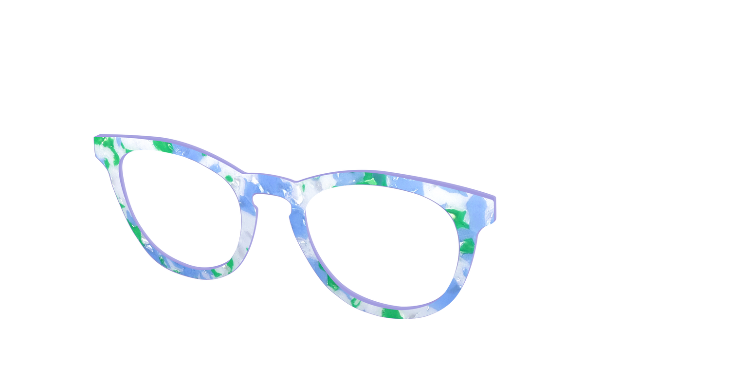 The Lakeside Pearl Marble - Angle Top Image - Pair Eyewear