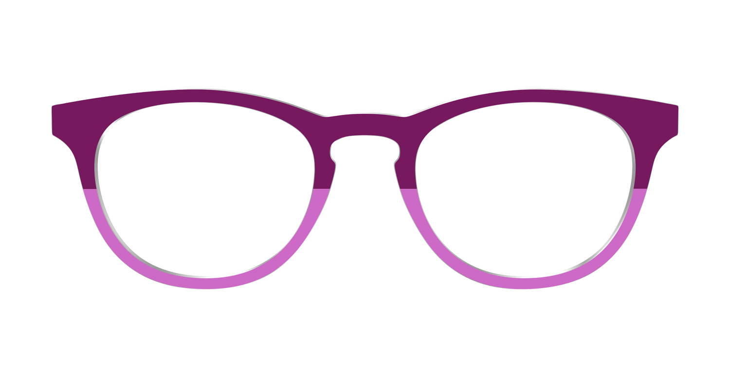 The Mulberry & Orchid Split - Front Top Image - Pair Eyewear