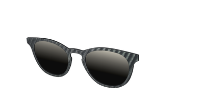 The Polarized Obsidian Stripe Sun Top - Angle Top Thumbnail - Pair Eyewear