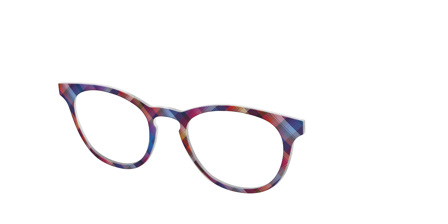 The Ombre Plaid - Angle Top Image - Pair Eyewear