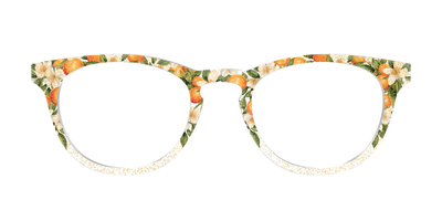 The Orange Blossom Glitter Crystal - Front Top Thumbnail - Pair Eyewear