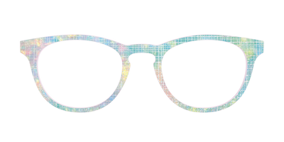 The Pastel Gradient with Holographic Hatching - Front Top Thumbnail - Pair Eyewear