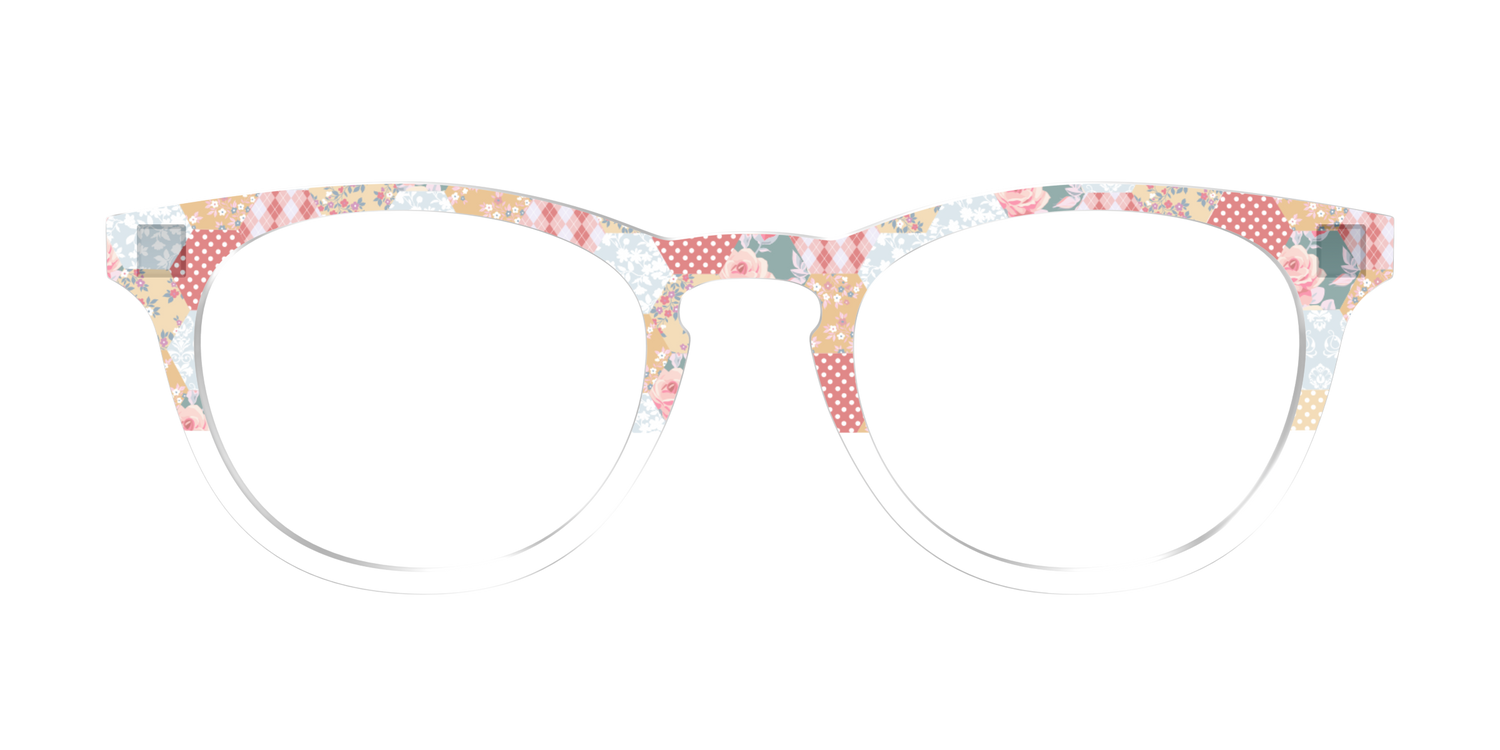 The Patchwork Hexagon Crystal Split - Front Top Image - Pair Eyewear