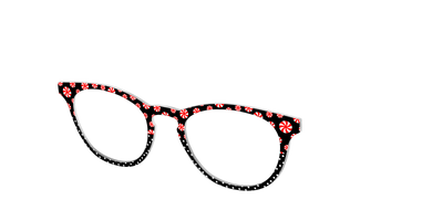 The Peppermint Pin Dot Split - Angle Top Thumbnail - Pair Eyewear