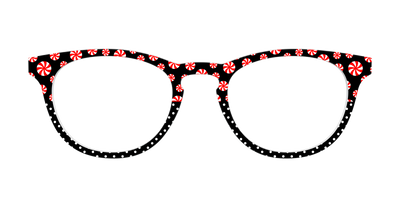 The Peppermint Pin Dot Split - Front Top Thumbnail - Pair Eyewear