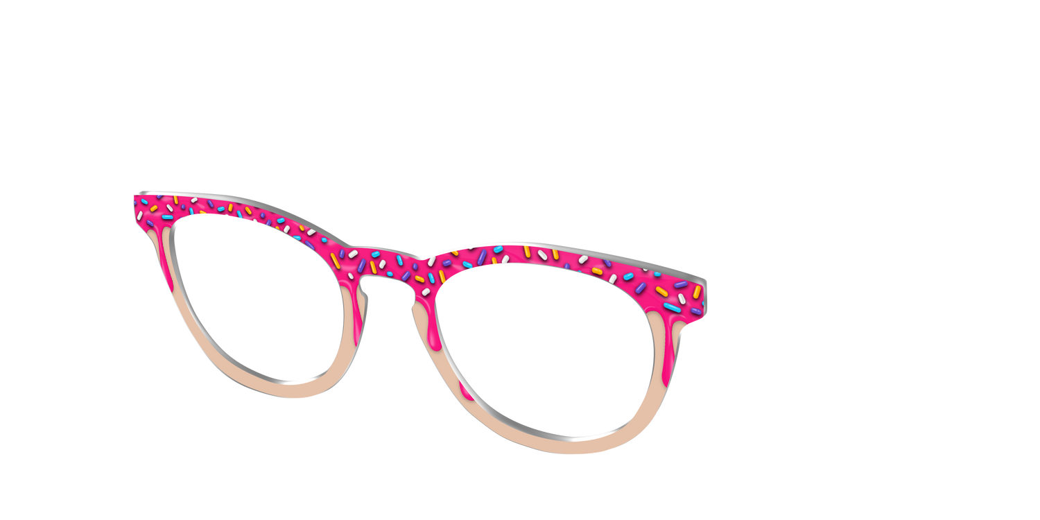 The Pink Pastry - Angle Top Image - Pair Eyewear