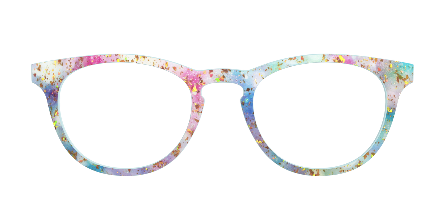 The Pixie Bokeh with Gold Flakes - Front Top Image - Pair Eyewear