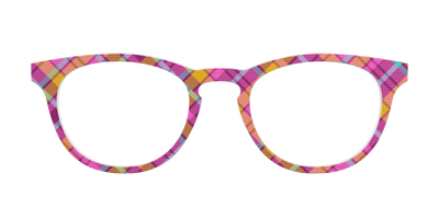 The Playful in Pink Plaid - Front Top Thumbnail - Pair Eyewear