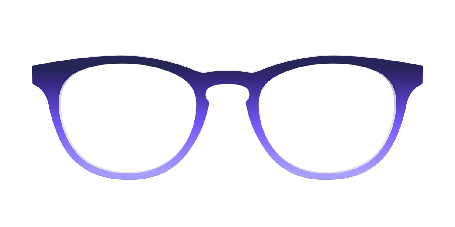The Plum to Wisteria Gradient - Front Top Image - Pair Eyewear