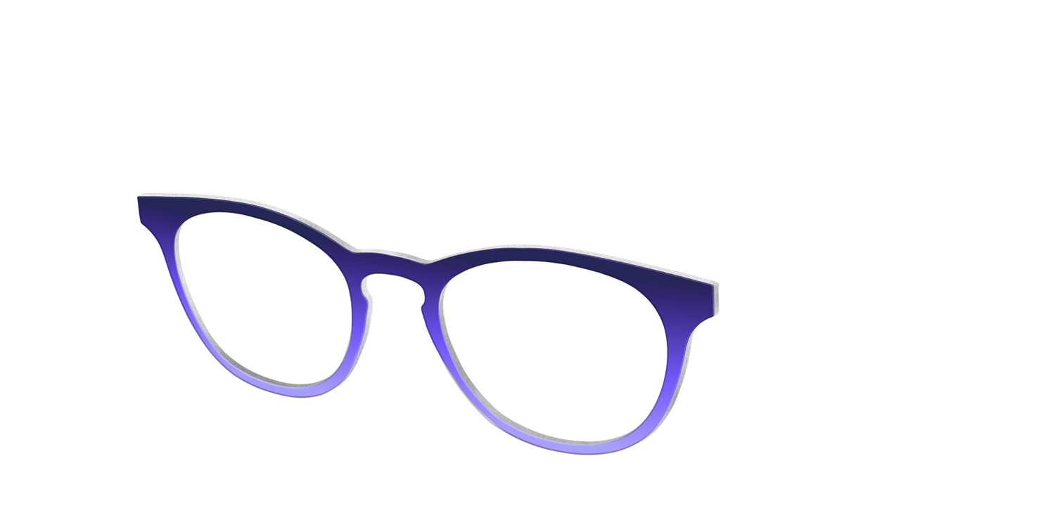 The Plum to Wisteria Gradient - Angle Top Image - Pair Eyewear