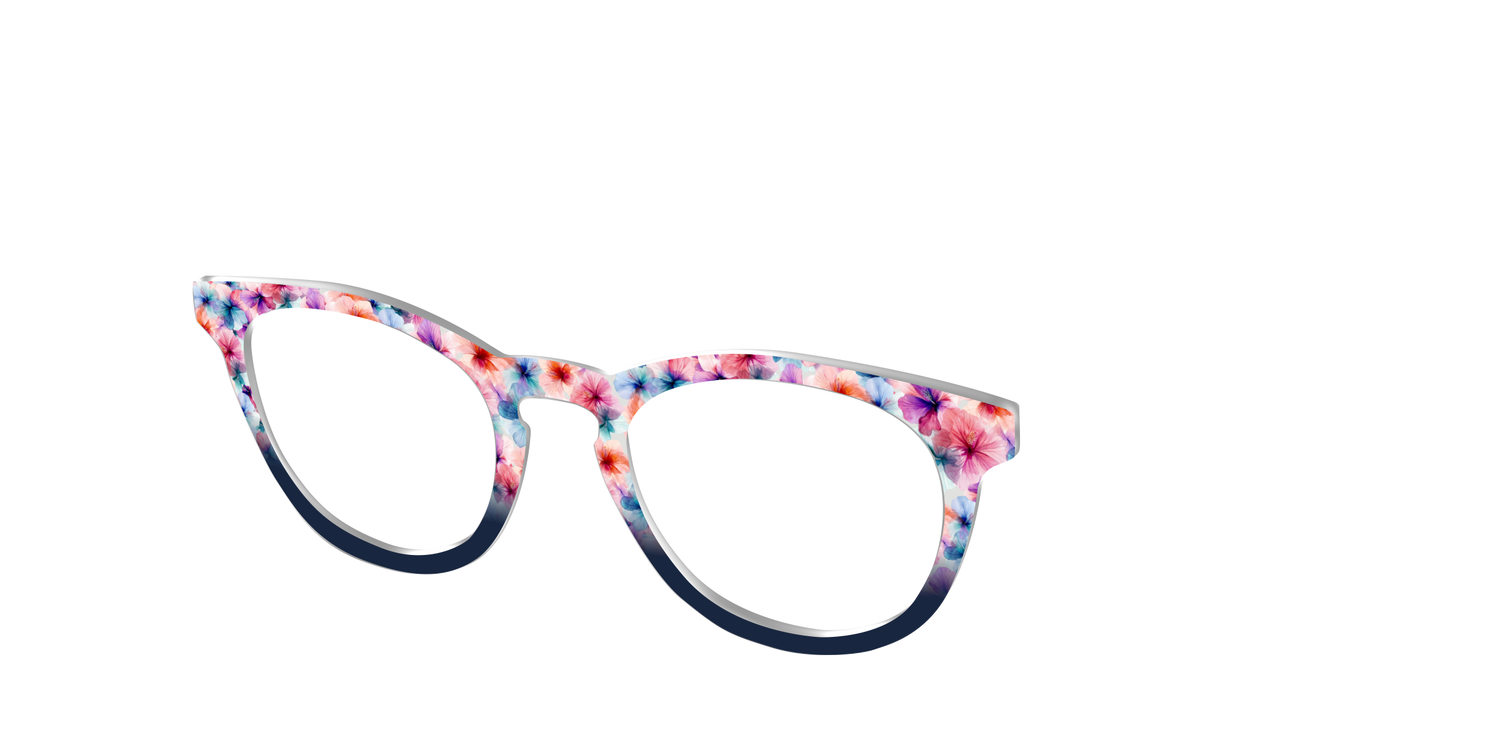 The Pressed Hibiscus - Angle Top Image - Pair Eyewear