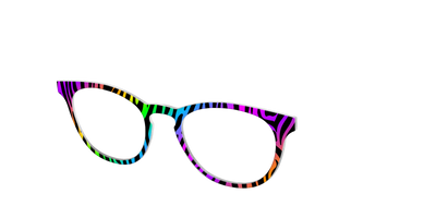 The Prismatic Zebra - Angle Top Thumbnail - Pair Eyewear
