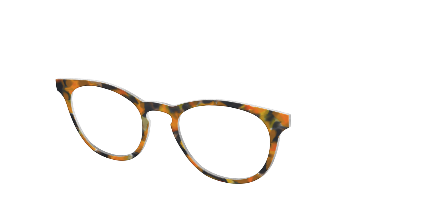 The Pumpkin Tortoise - Angle Top Image - Pair Eyewear