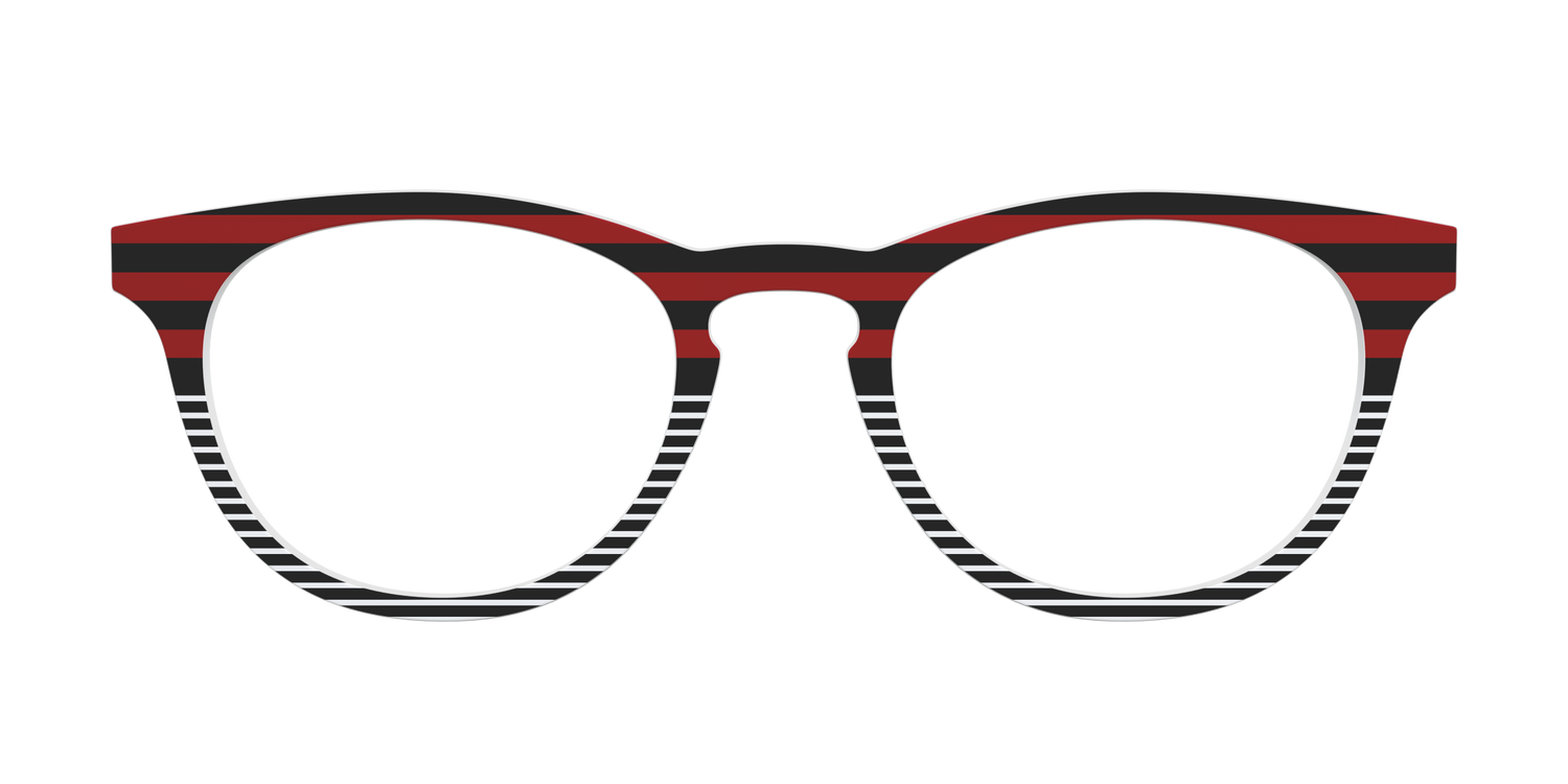 The Punk Stripes Split - Front Top Image - Pair Eyewear