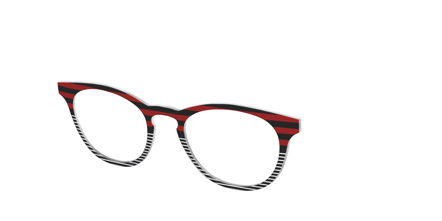 The Punk Stripes Split - Angle Top Image - Pair Eyewear