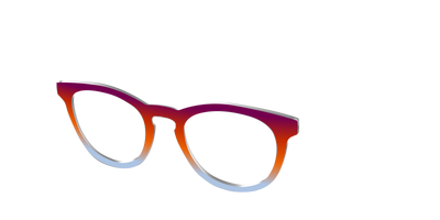 The Raspberry to Periwinkle Gradient - Angle Top Thumbnail - Pair Eyewear