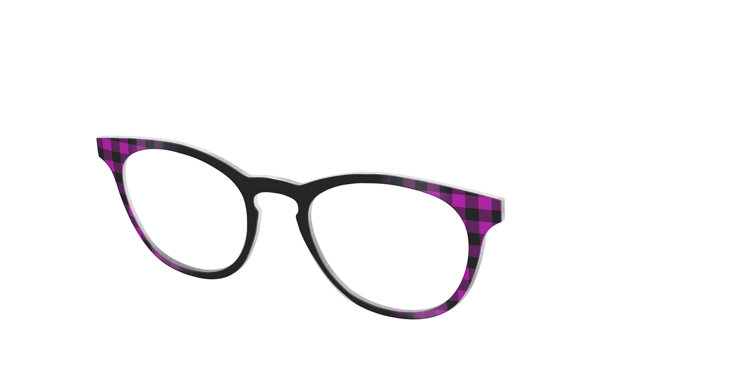 The Reimagined Plaid - Angle Top Image - Pair Eyewear