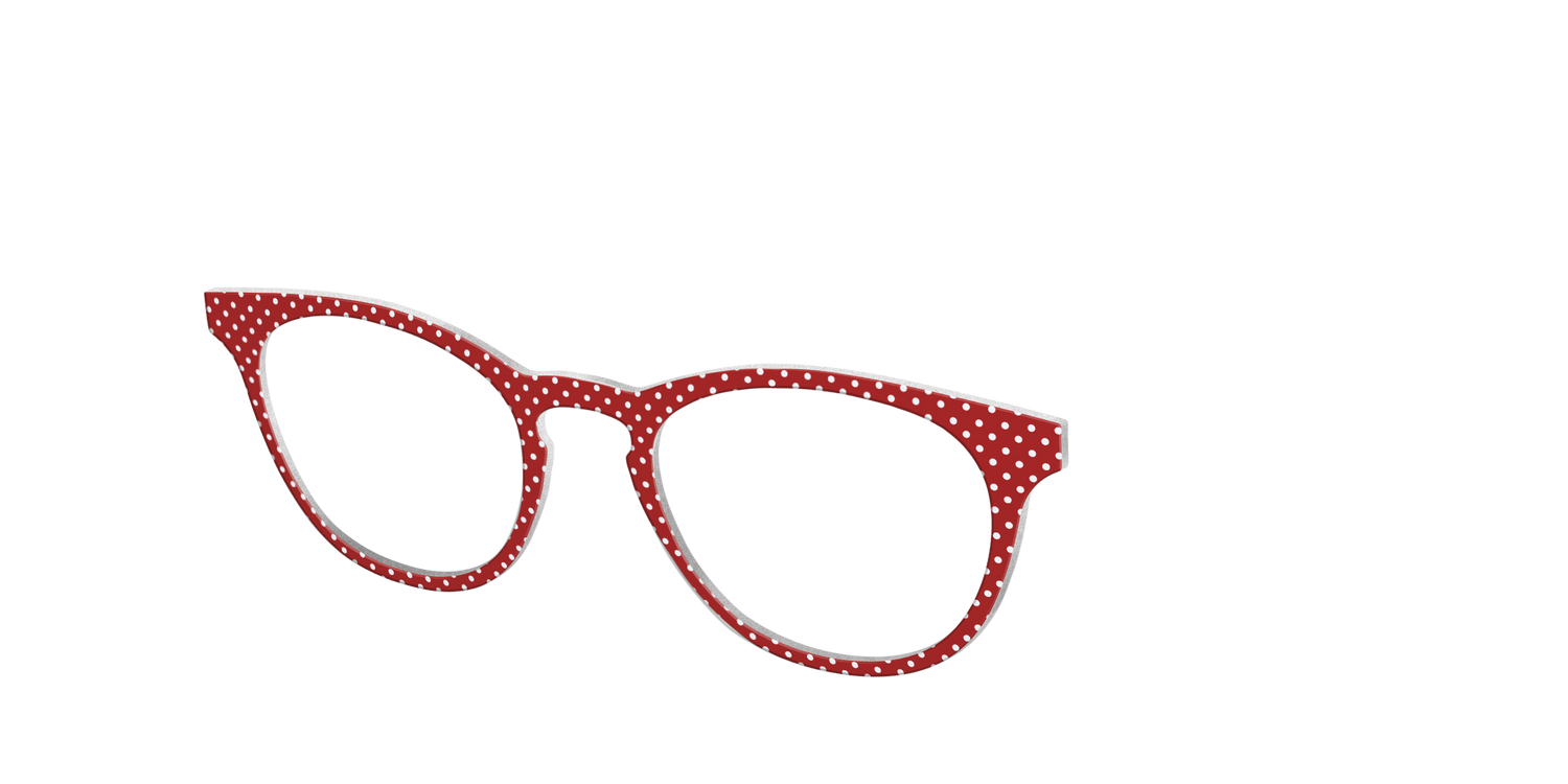 The Ruby Pin Dot - Angle Top Image - Pair Eyewear