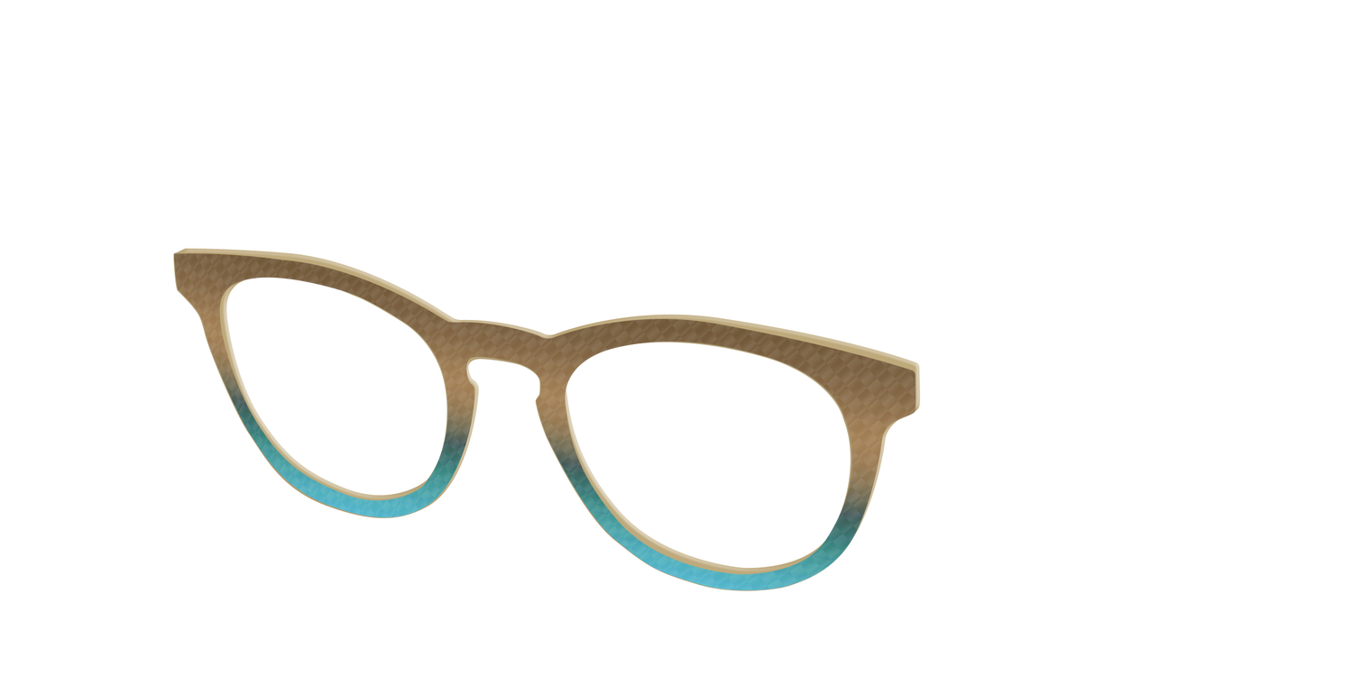 The Sand to Sea Gradient Check - Angle Top Image - Pair Eyewear