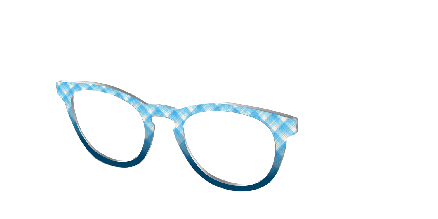 The Seaside Plaid - Angle Top Image - Pair Eyewear