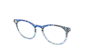 The Snowscape Stained Glass - Angle Top Thumbnail - Pair Eyewear