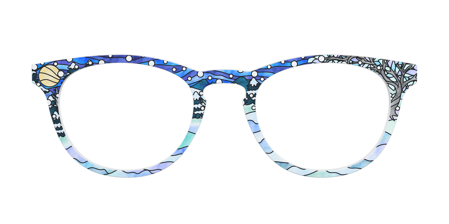 The Snowscape Stained Glass - Front Top Image - Pair Eyewear
