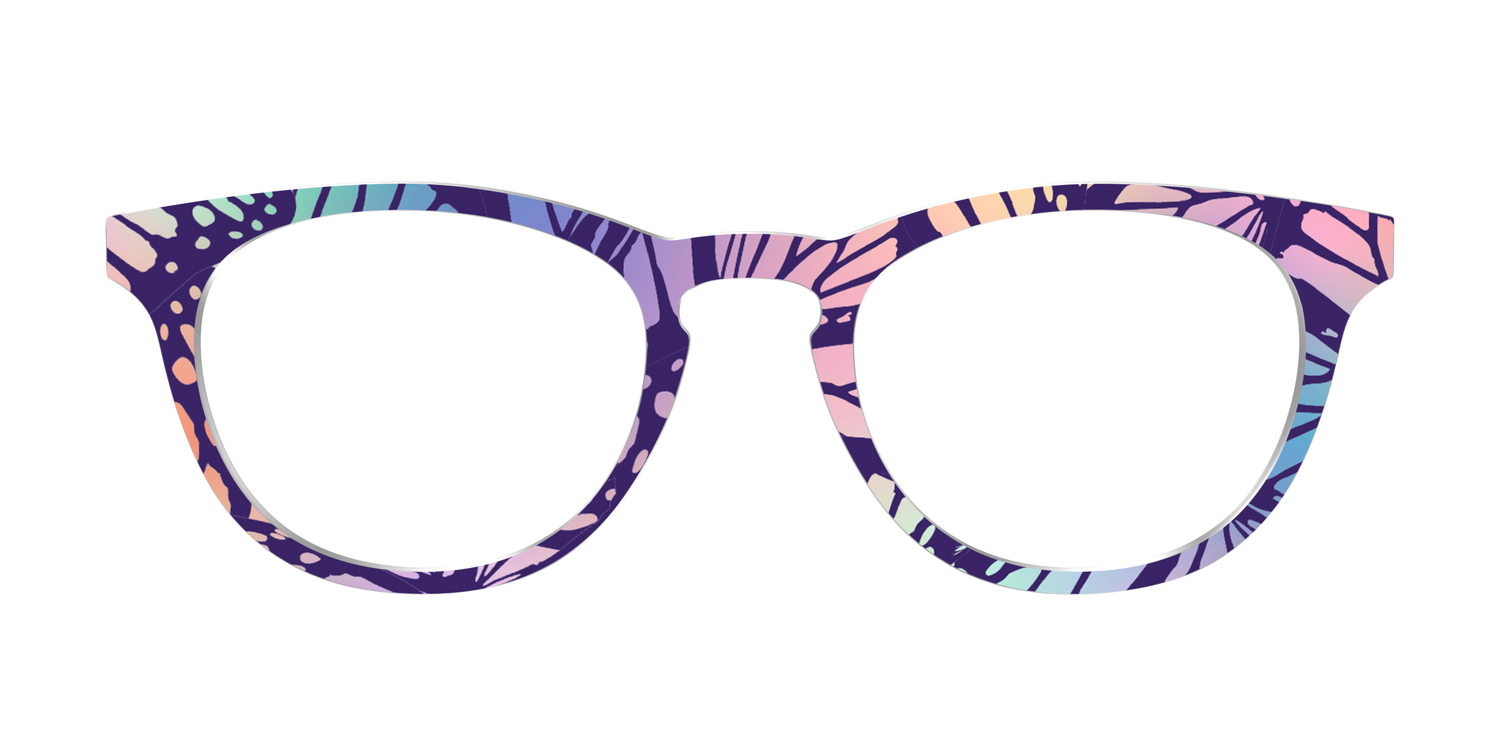 The Sorbet Wings Mosaic - Front Top Image - Pair Eyewear
