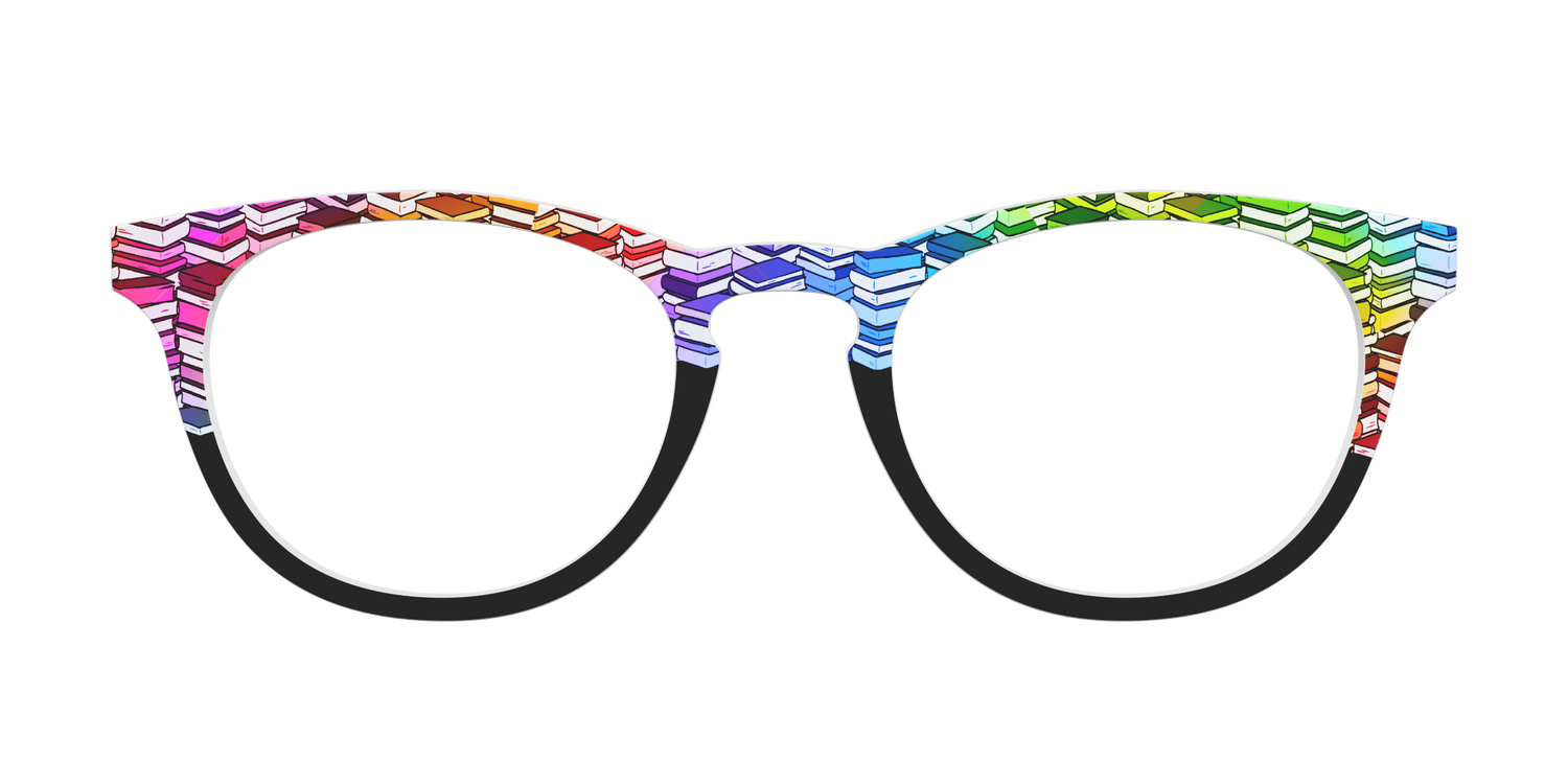 The Rainbow Stacks Split - Front Top Image - Pair Eyewear