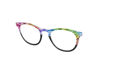 The Rainbow Stacks Split - Angle Top Thumbnail - Pair Eyewear