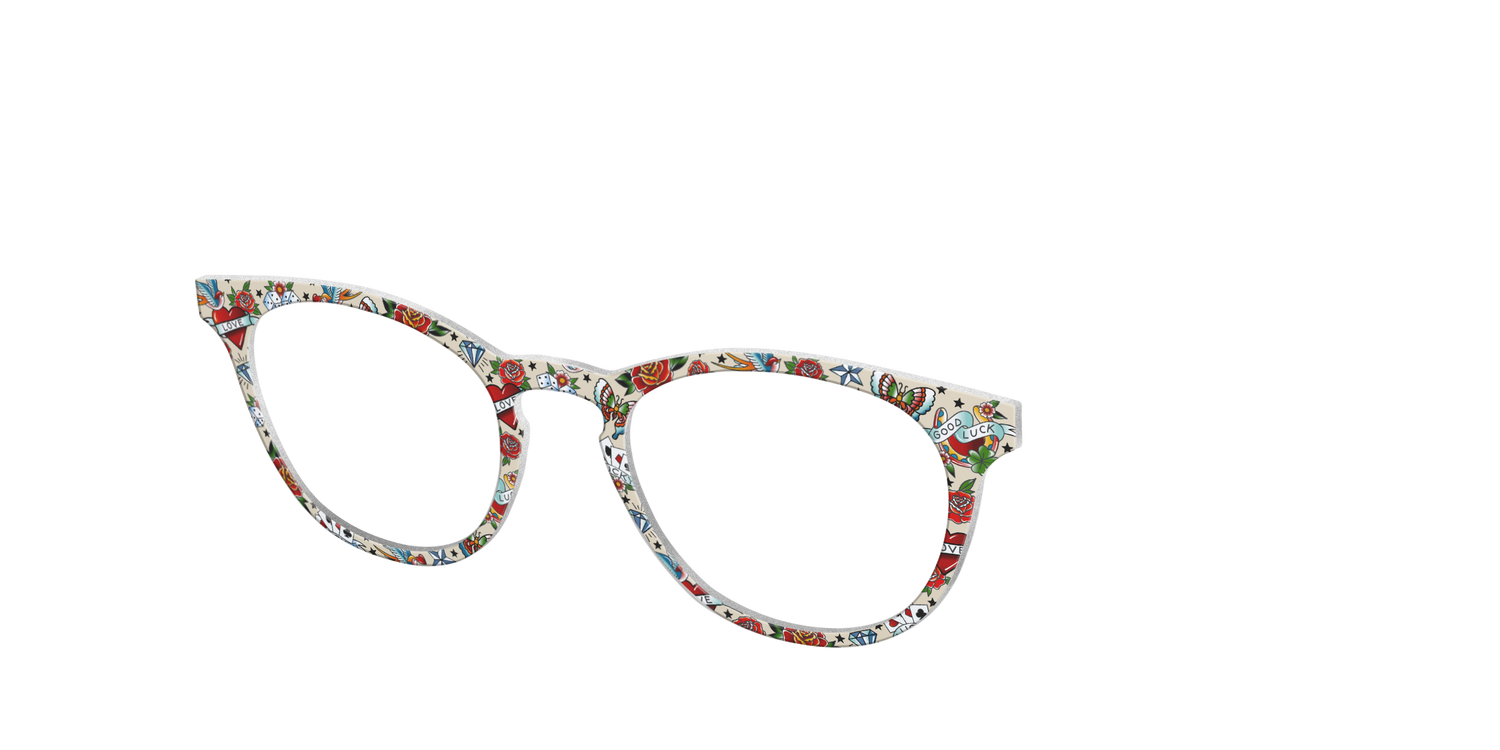 The Tattooed Floral - Angle Top Image - Pair Eyewear