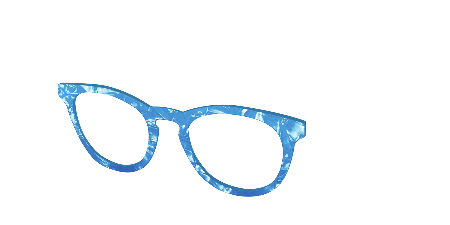 The Topaz Pearl Marble - Angle Top Image - Pair Eyewear
