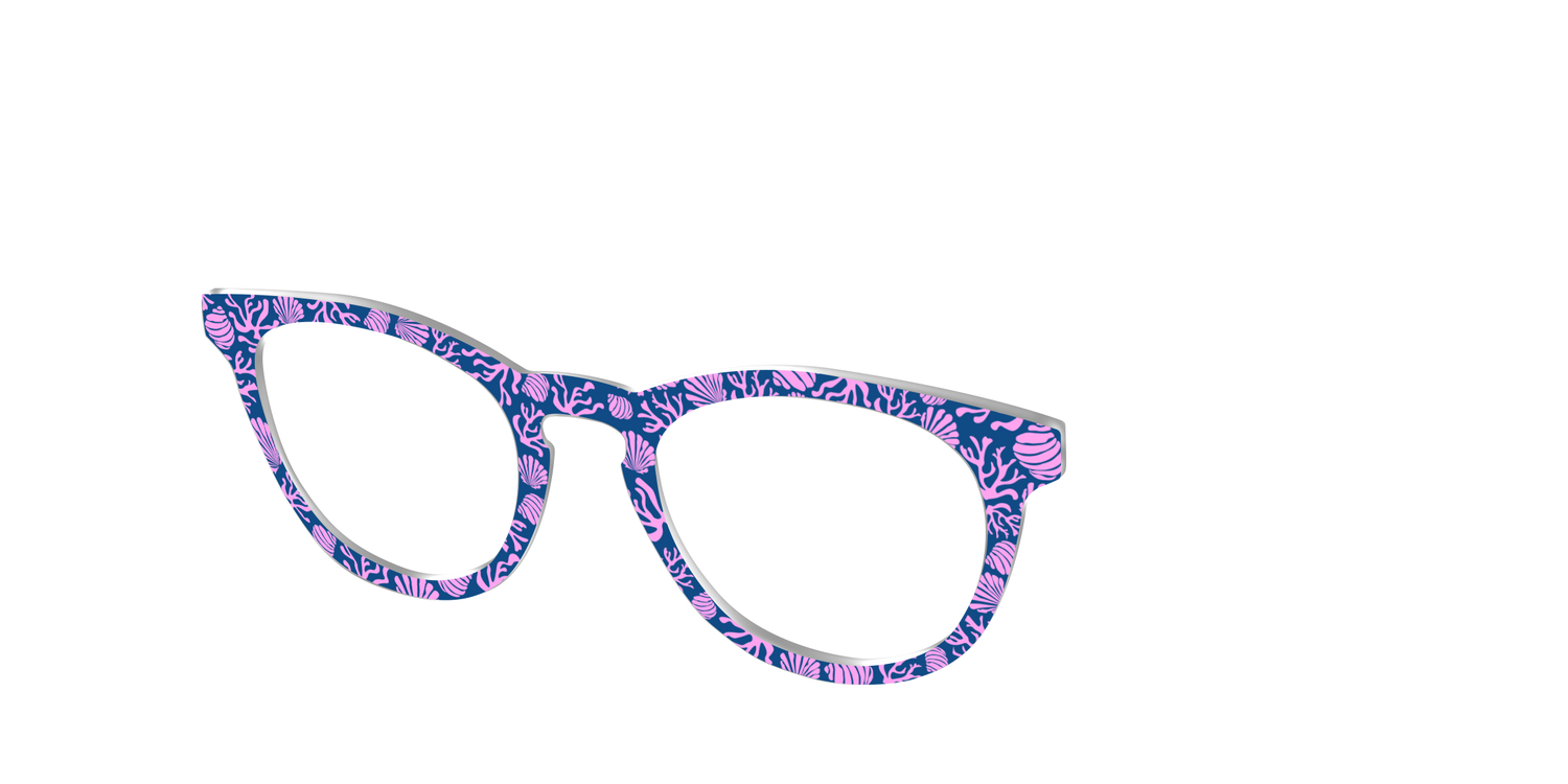 The Two-Toned Coral - Angle Top Image - Pair Eyewear