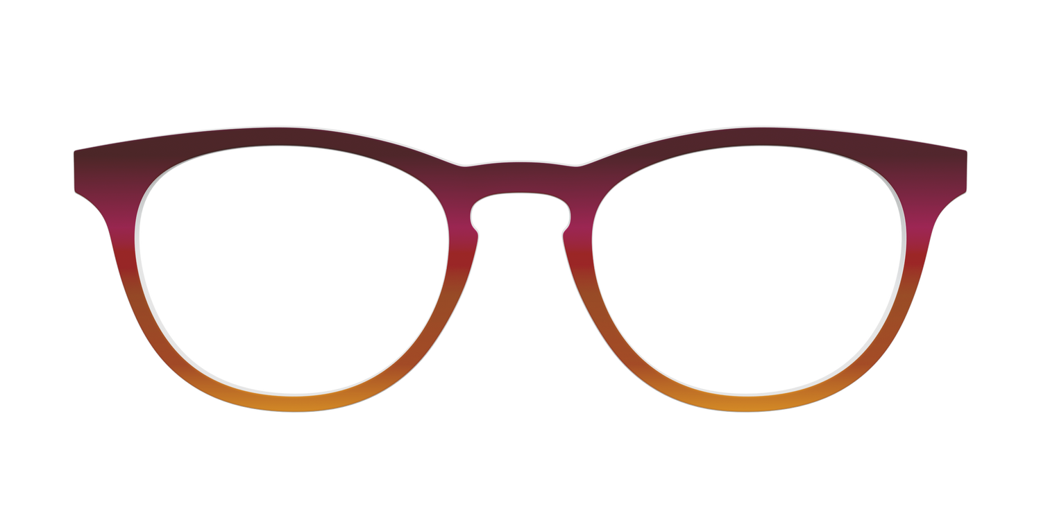 The Umber to Ochre Gradient - Front Top Image - Pair Eyewear