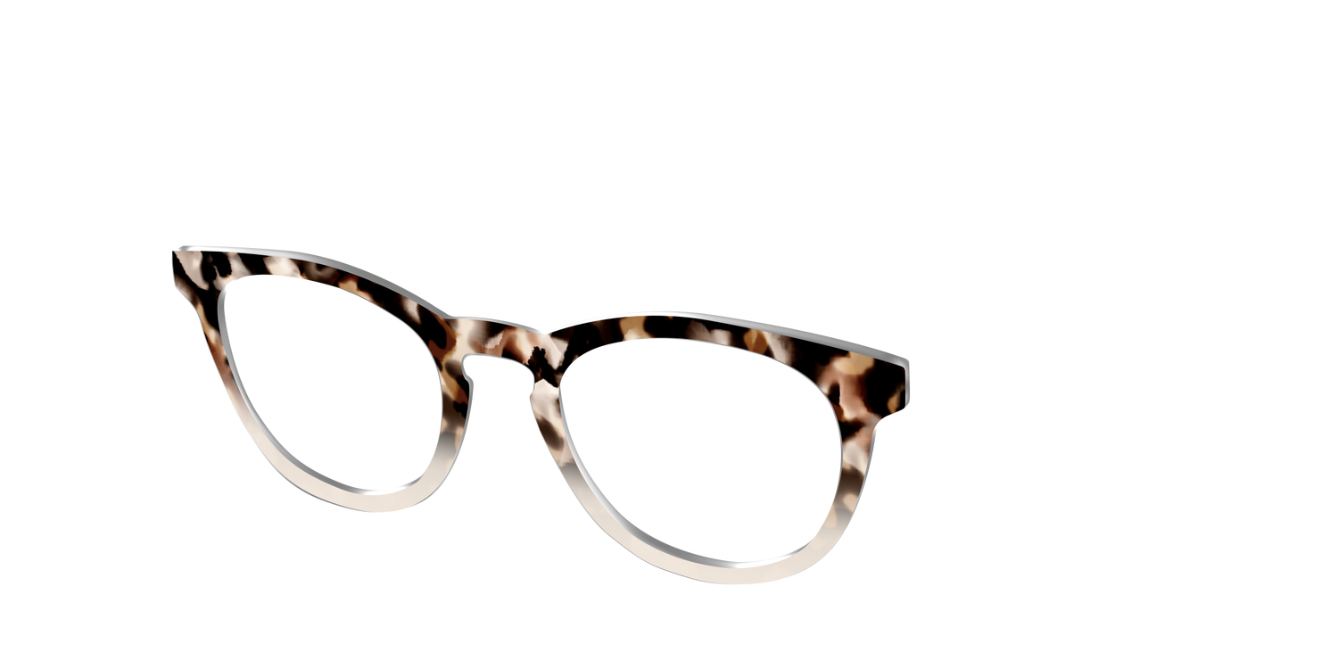 The Vanilla Latte Tortoise - Angle Top Image - Pair Eyewear