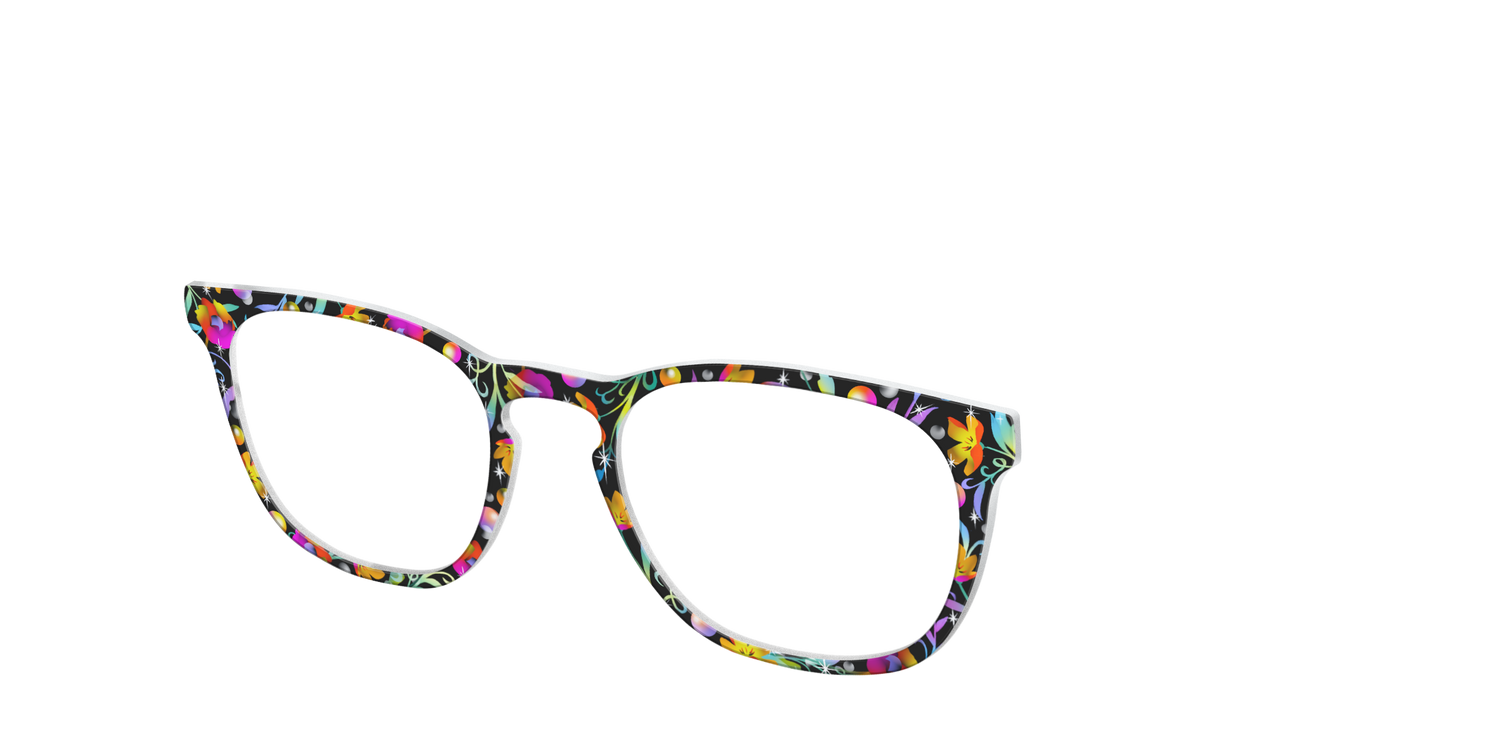 The Airbrushed Floral - Angle Top Image - Pair Eyewear