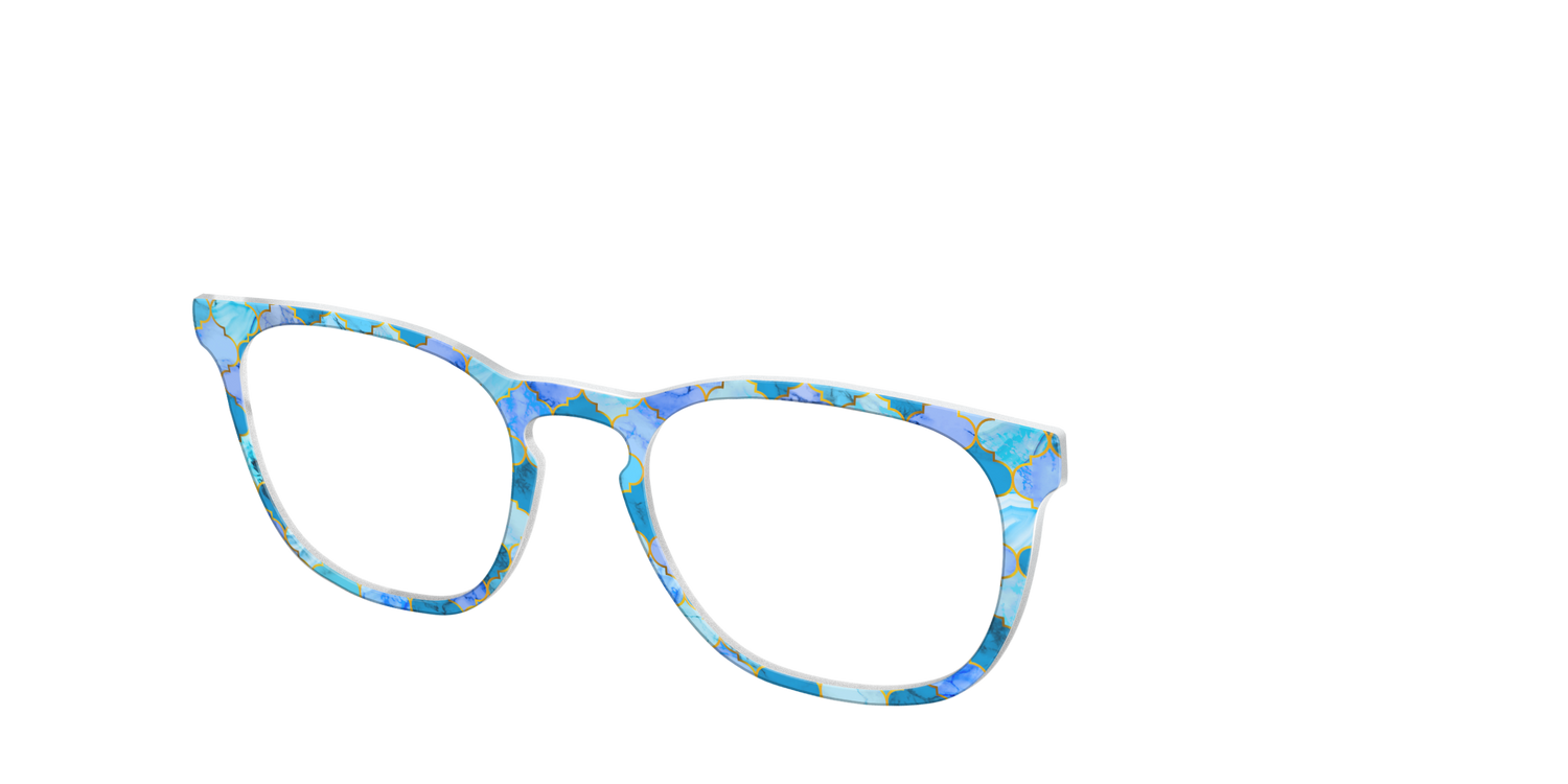 The Aqua Tiles - Angle Top Image - Pair Eyewear