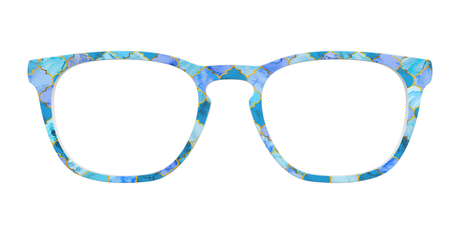 The Aqua Tiles - Front Top Image - Pair Eyewear