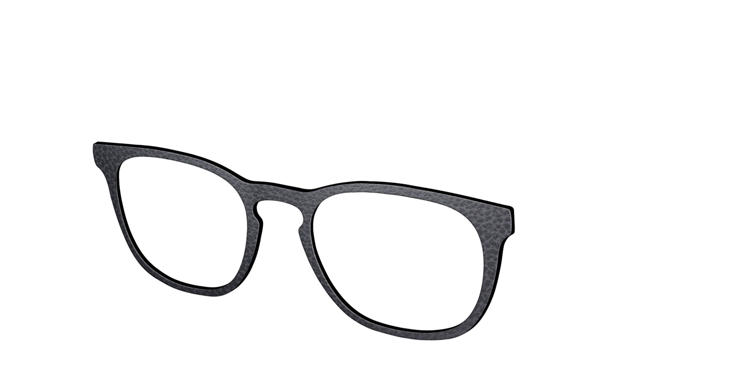 The Black Leather - Angle Top Image - Pair Eyewear