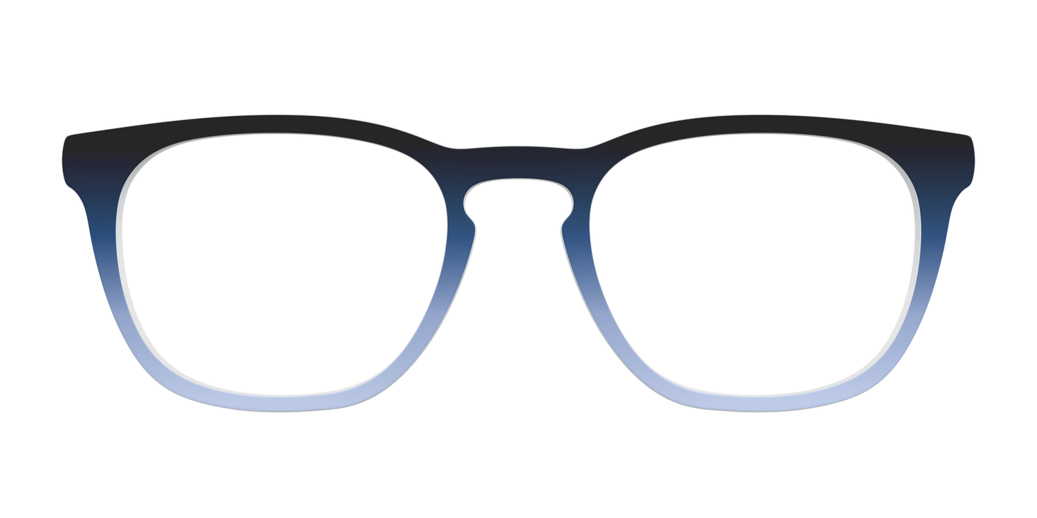 The Black to Tin Gradient - Front Top Image - Pair Eyewear