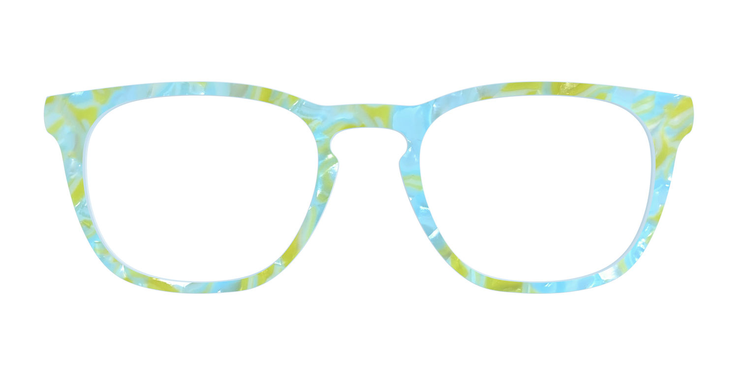 The Blue Lemonade Pearl Marble - Front Top Image - Pair Eyewear
