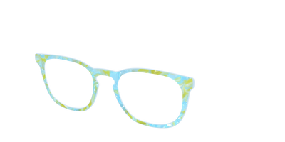 The Blue Lemonade Pearl Marble - Angle Top Thumbnail - Pair Eyewear