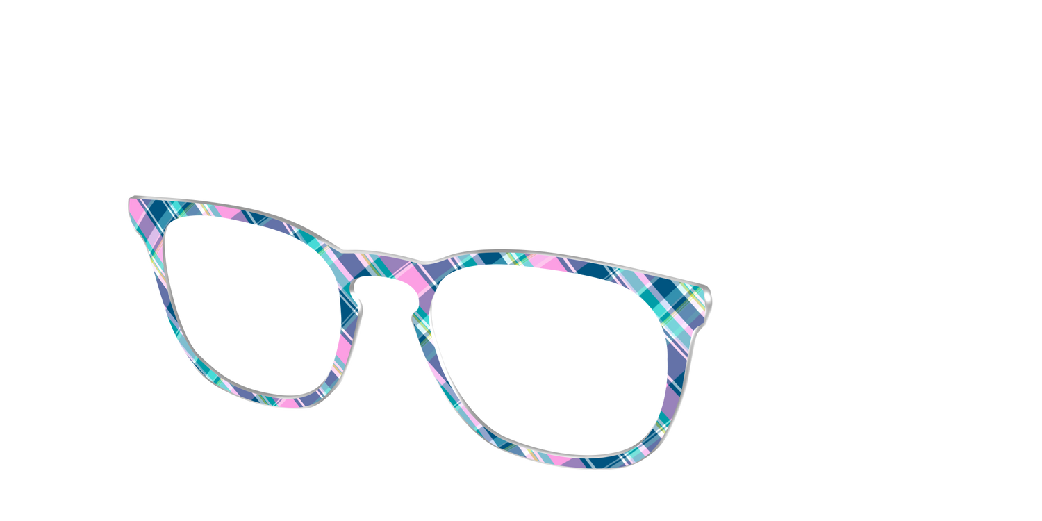 The Breezy Plaid - Angle Top Image - Pair Eyewear