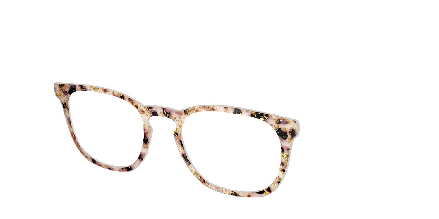 The Buttercream Tortoise with Gold Flakes - Angle Top Image - Pair Eyewear