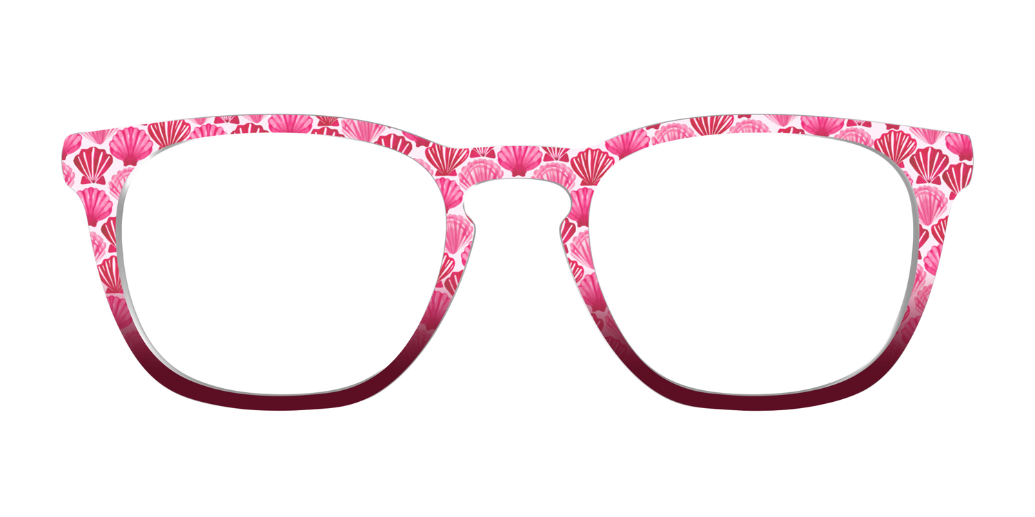 The Cerise Shell Scallop - Front Top Image - Pair Eyewear