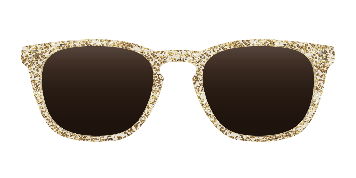 The Polarized Champagne Sparkle Sun Top - Front Top Image - Pair Eyewear