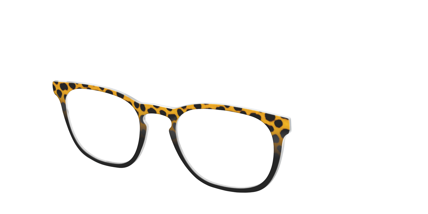 The Cheetah Tort - Angle Top Image - Pair Eyewear